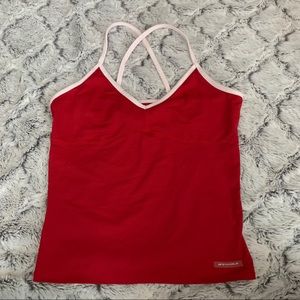 Red Workout Top Abercrombie and Fitch